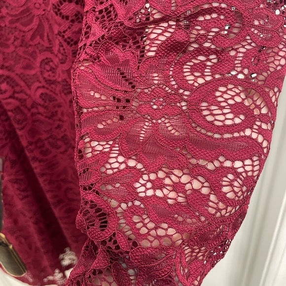 Signature by Reitmans red lace dress. - Picture 2 of 5